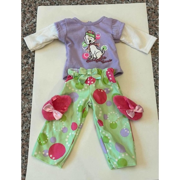 Dollie & Me Snuggle Time Pajama Set 18" Doll Clothes Outfit ~ - Picture 1 of 8